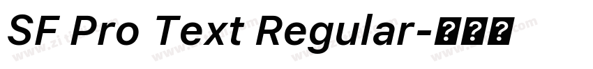 SF Pro Text Regular字体转换